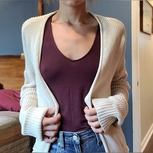 Cream Cotton Cardigan